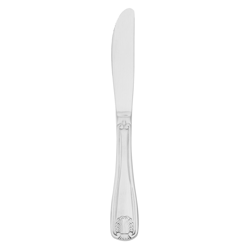 Walco FanFare from Steelite International WL2845 8 3/4" 18/0 Stainless Steel Heavy Weight 1-Piece Knife - 12/Case