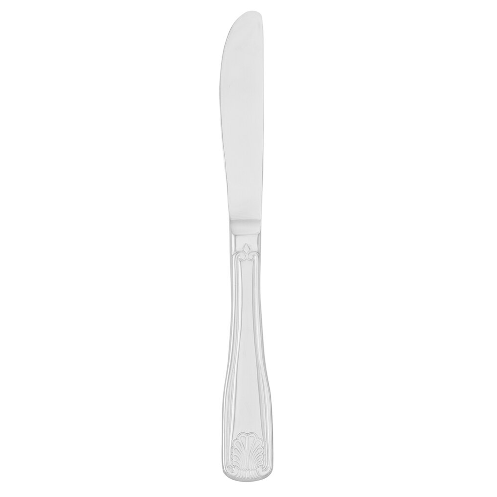 Walco FanFare from Steelite International WL2824 8 3/4" 18/0 Stainless Steel Heavy Weight Dinner Knife - 12/Case