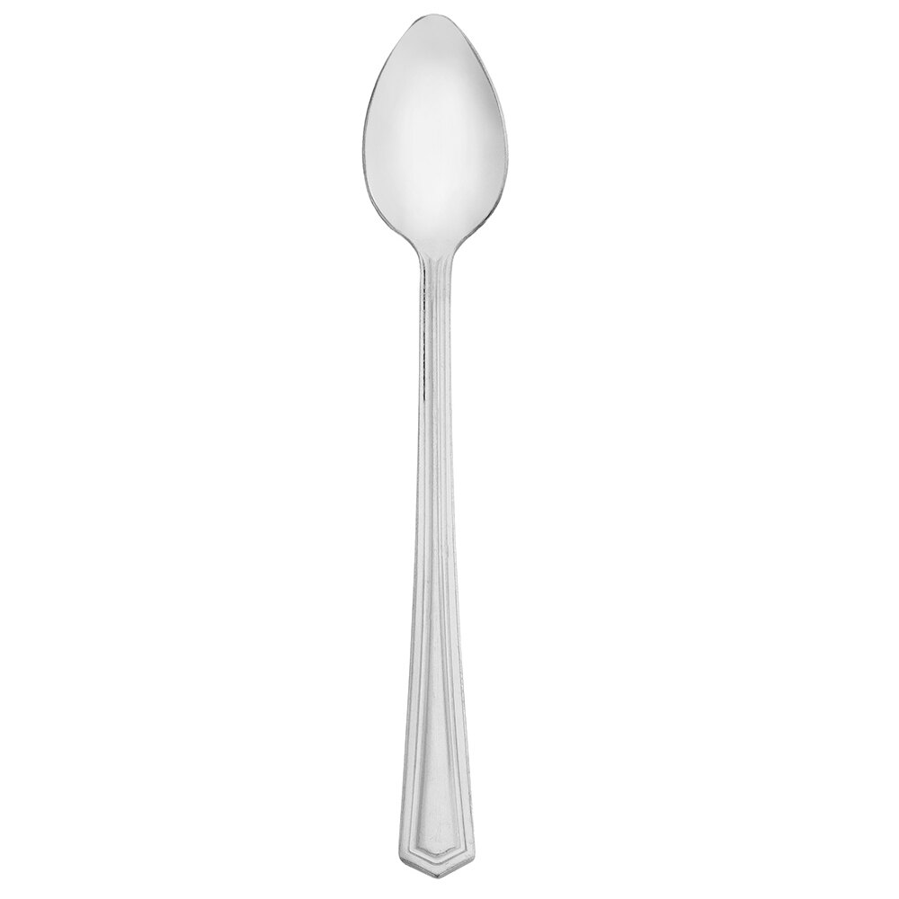 Walco Mark from Steelite International WLTR04 7 7/8" 18/0 Stainless Steel Medium Weight Iced Tea Spoon - 36/Case