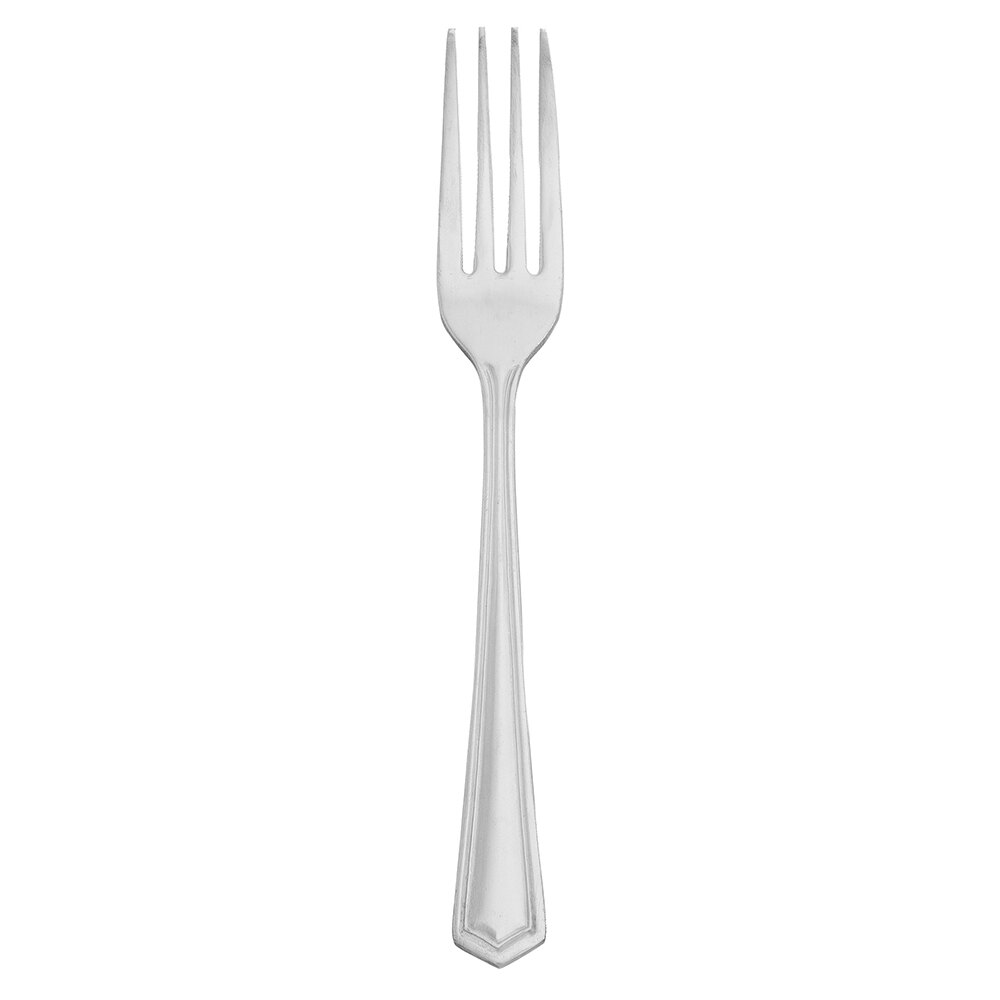 Walco Mark from Steelite International WLTR05 7 3/8" 18/0 Stainless Steel Medium Weight Dinner Fork - 36/Case