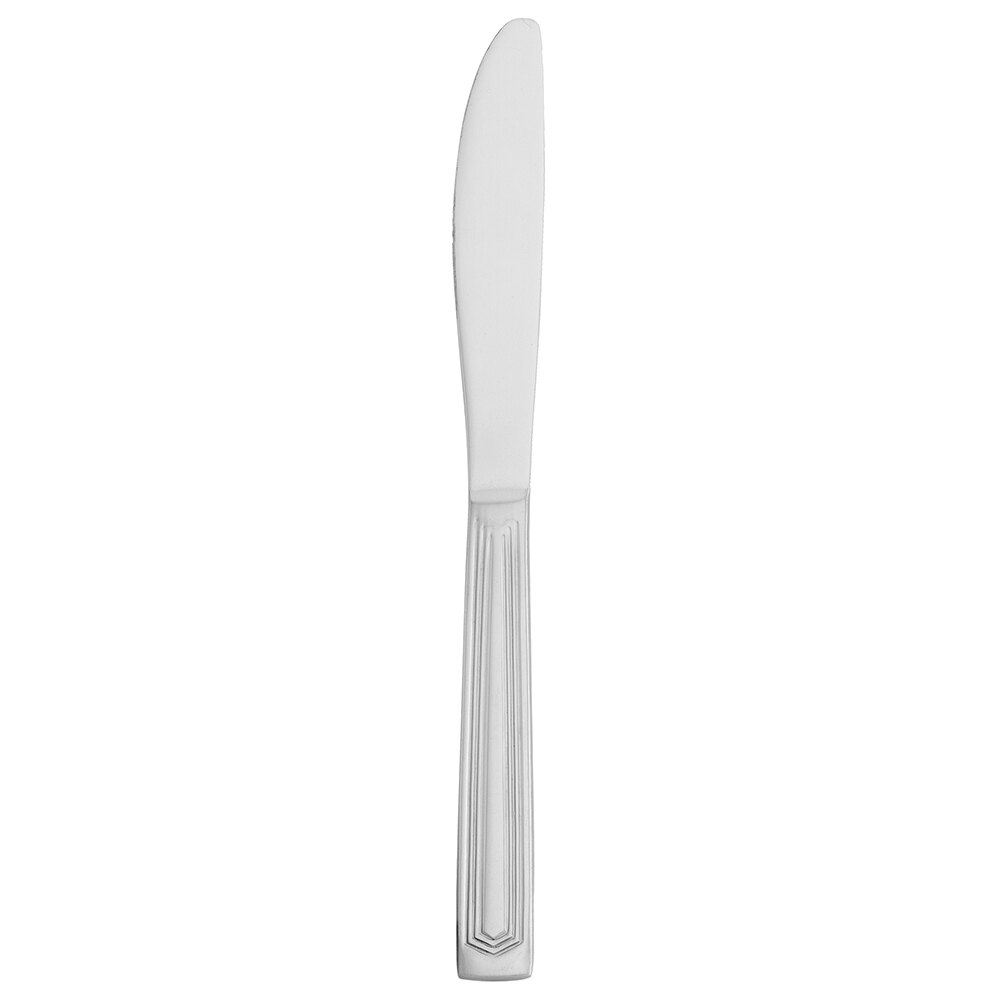 Walco Mark from Steelite International WLTR45 8 1/2" 18/0 Stainless Steel Medium Weight Dinner Knife - 36/Case