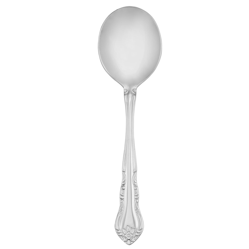 Walco Discretion from Steelite International WL6512 5 7/8" 18/0 Stainless Steel Heavy Weight Bouillon Spoon - 24/Case
