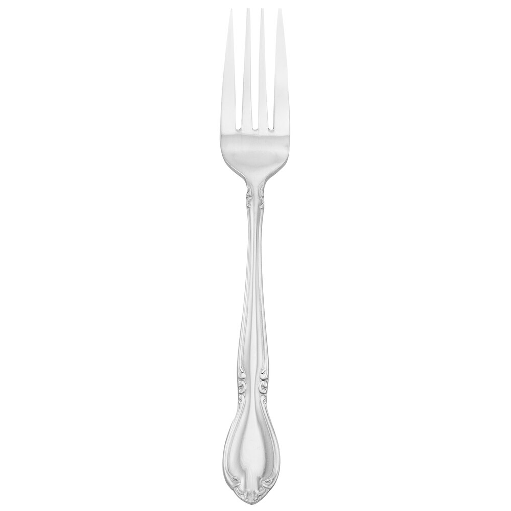 Walco Illustra from Steelite International WL91051 7 5/8" 18/10 Stainless Steel Extra Heavy Weight European Fork - 24/Case