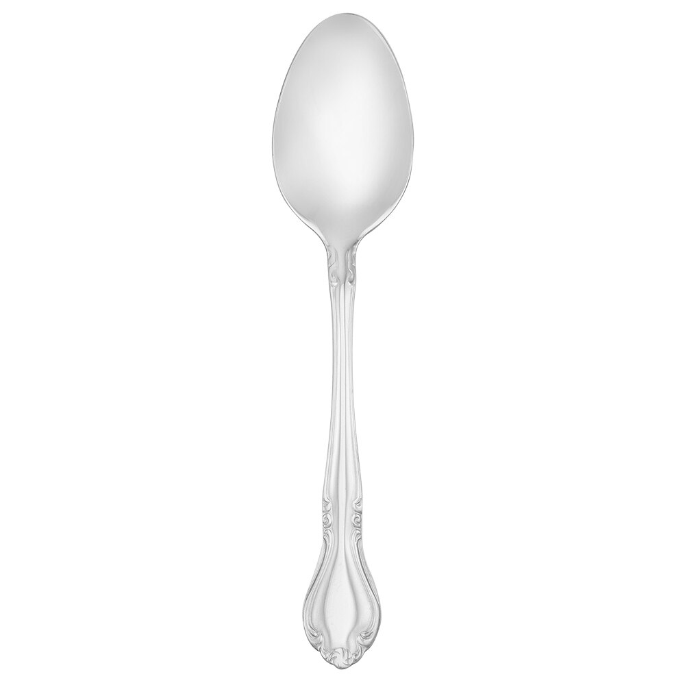 Walco Illustra from Steelite International WL9107 7 1/4" 18/10 Stainless Steel Extra Heavy Weight Dessert Spoon - 24/Case
