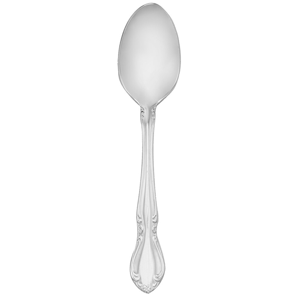 Walco Illustra from Steelite International WL9129 4 15/16" 18/10 Stainless Steel Extra Heavy Weight Demitasse Spoon - 24/Case