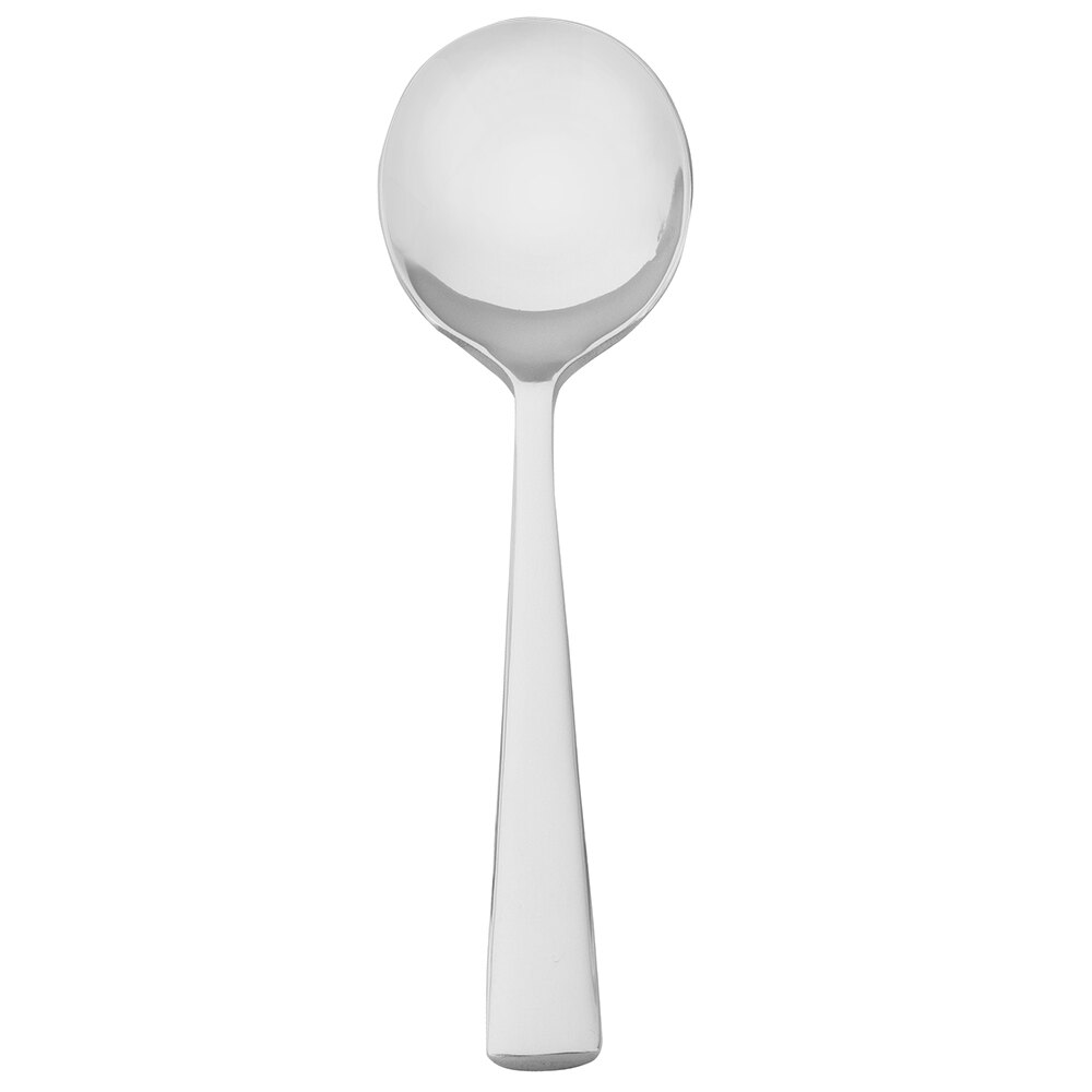 Walco Audition from Steelite International WLAUD12 6 13/16" 18/10 Stainless Steel Extra Heavy Weight Bouillon Spoon - 12/Case