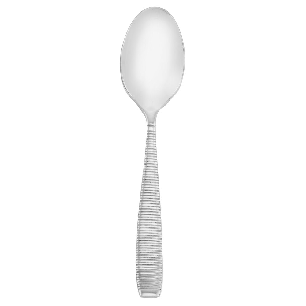 Walco Mastaba from Steelite International WLMAS07 7 1/4" 18/10 Stainless Steel Extra Heavy Weight Dessert Spoon - 12/Case