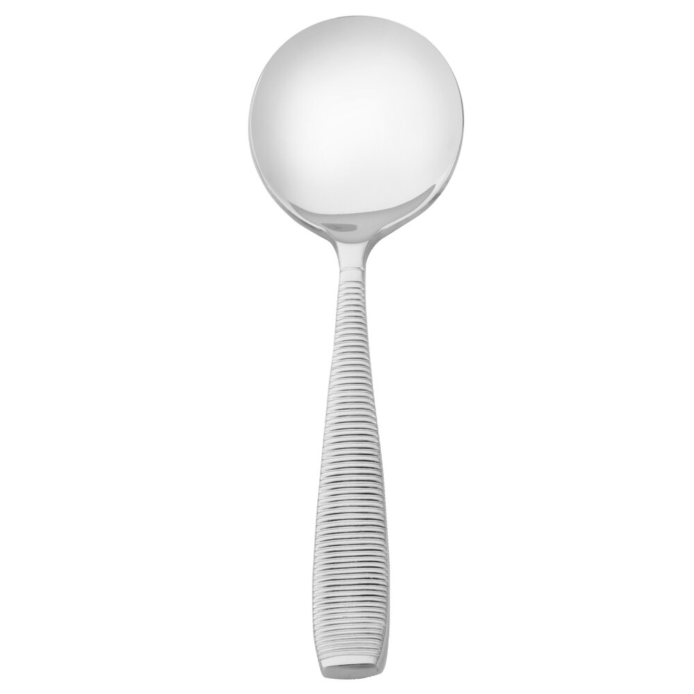 Walco Mastaba from Steelite International WLMAS12 5 7/8" 18/10 Stainless Steel Extra Heavy Weight Bouillon Spoon - 12/Case