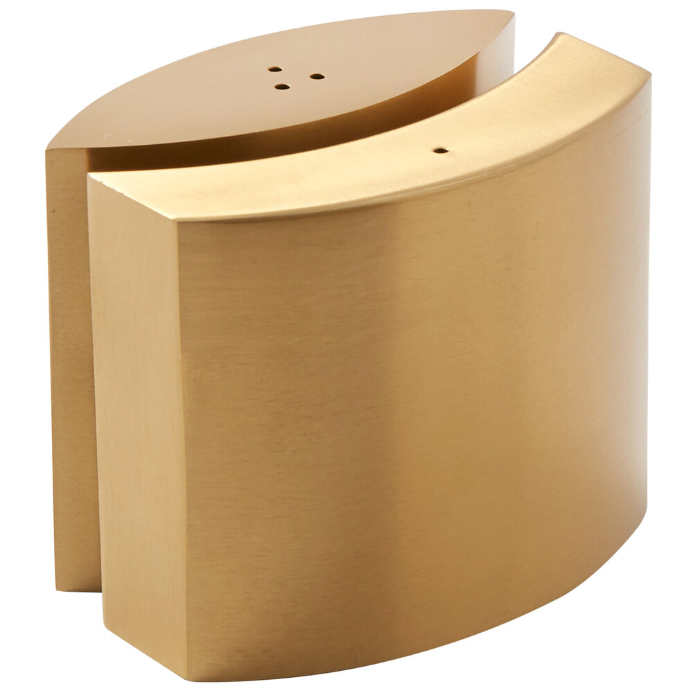 American Metalcraft SPDG11 4 oz. Gold Stainless Steel Embracing Salt and Pepper Shaker Set - 12/Case