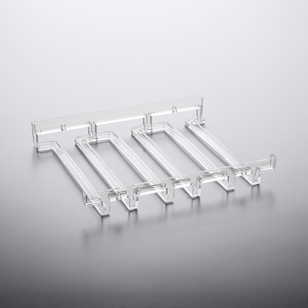 Franmara 11 1/4" x 9 1/2" 3 Slot Acrylic Stemware Hanger Rack 8078