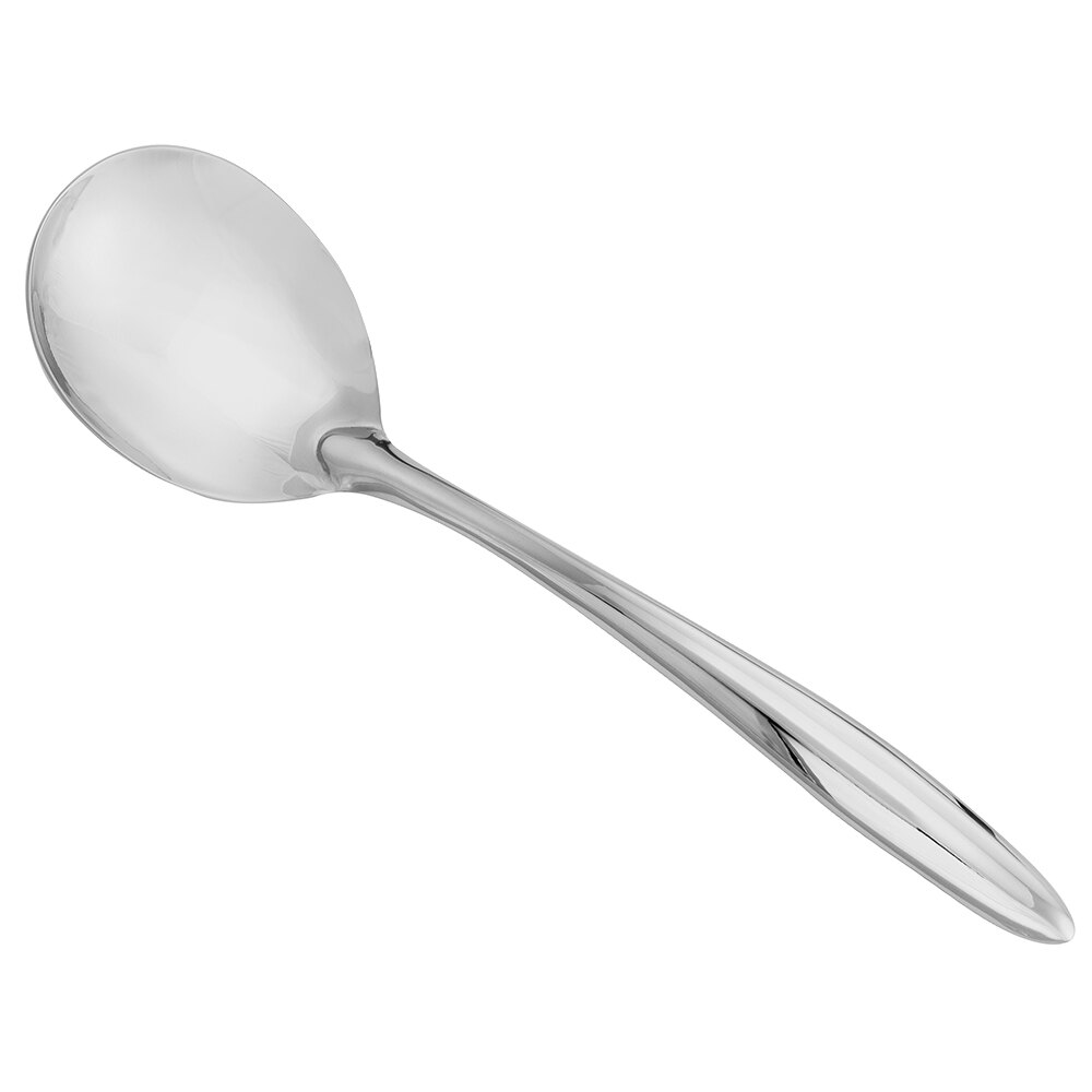 Walco Idol from Steelite International WLID015 10" 18/10 Stainless Steel Wide Bottom Spoon - 12/Case