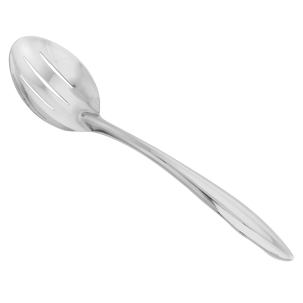 Walco Idol from Steelite International WLID126 13" 18/10 Stainless Steel Long Slotted Spoon - 12/Case