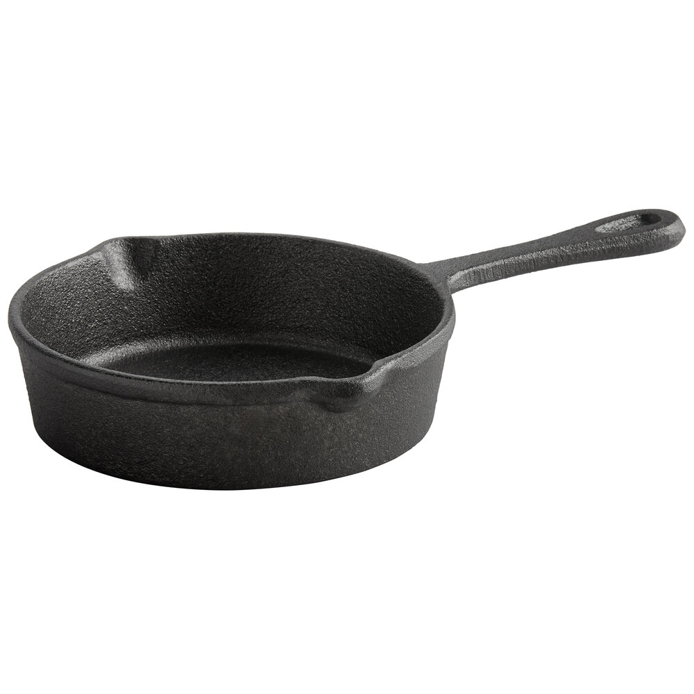 Vollrath 59737 6" Pre-Seasoned Mini Cast Iron Skillet