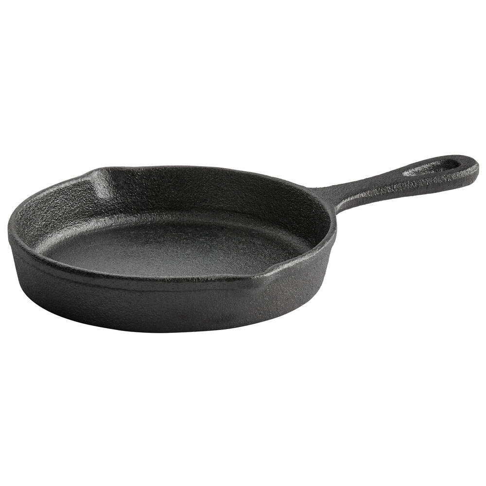 Vollrath 59736 5 1/2" Pre-Seasoned Mini Cast Iron Skillet
