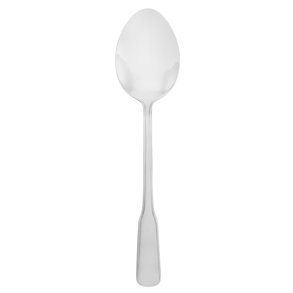 Walco Old Country from Steelite International WL7603 8" 18/0 Stainless Steel Medium Weight Serving Spoon - 24/Case
