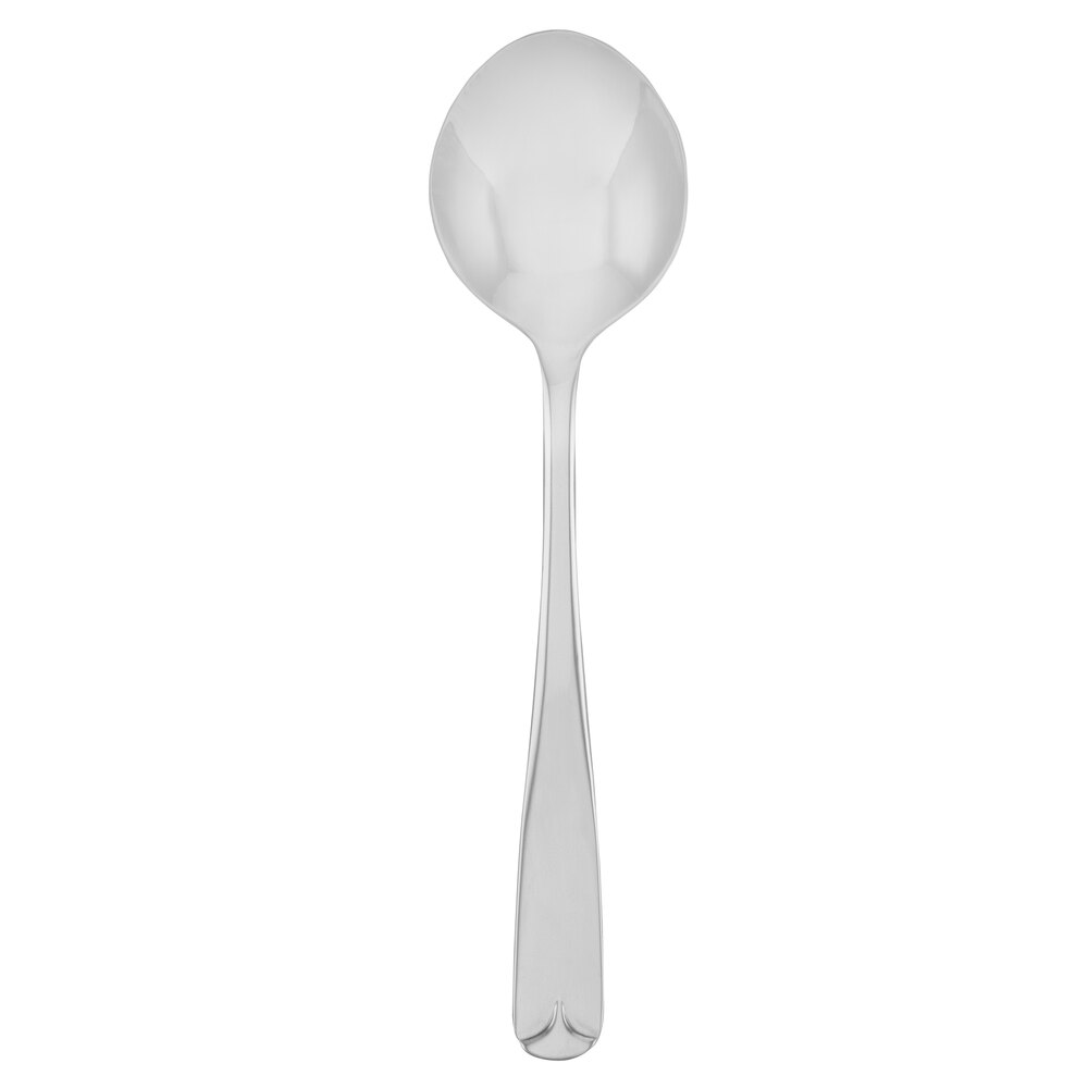 Walco Olde Towne from Steelite International WL8412 6 3/4" 18/0 Stainless Steel Medium Weight Bouillon Spoon - 24/Case