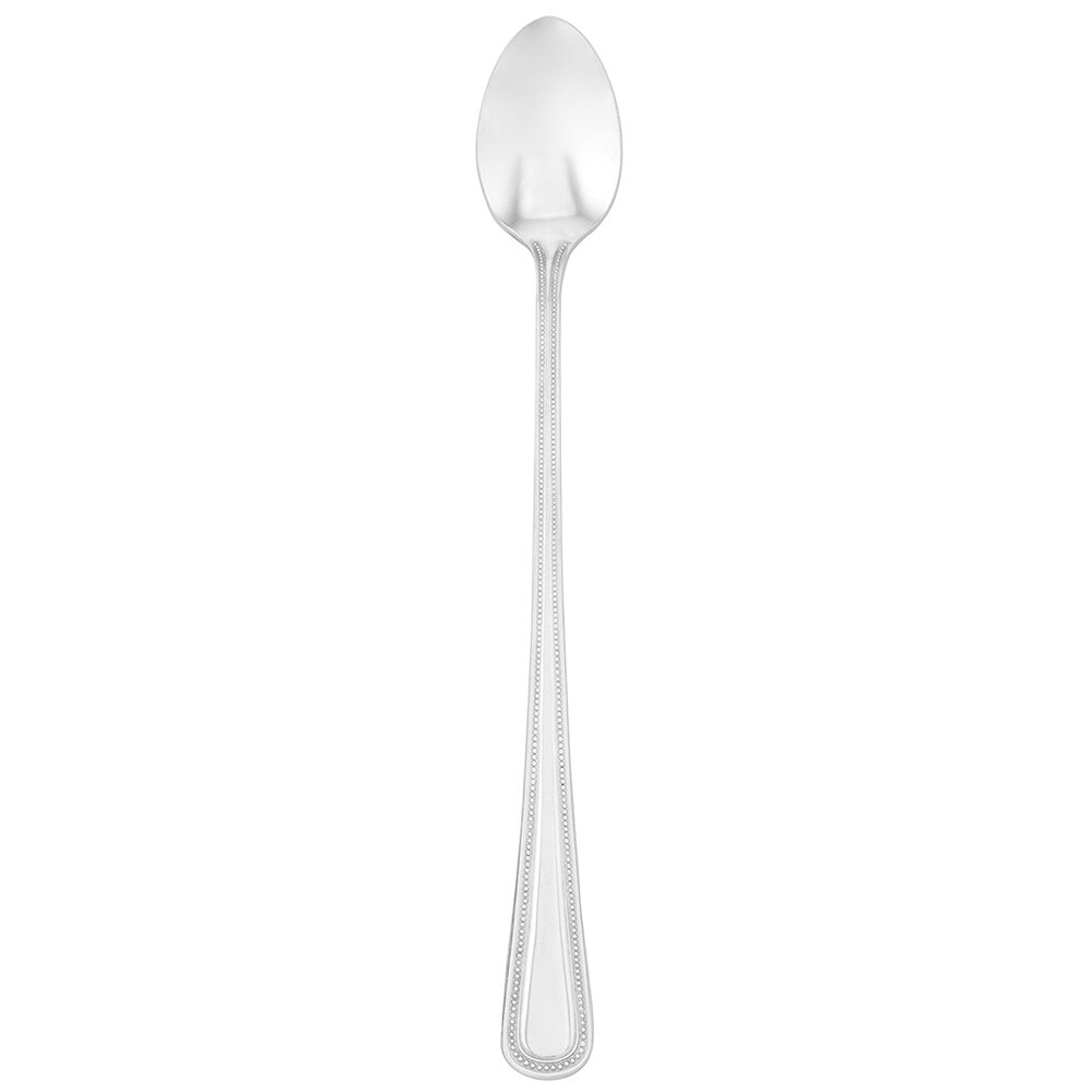 Walco Accolade from Steelite International WL4504 7 3/4" 18/0 Stainless Steel Heavy Weight Iced Tea Spoon - 24/Case
