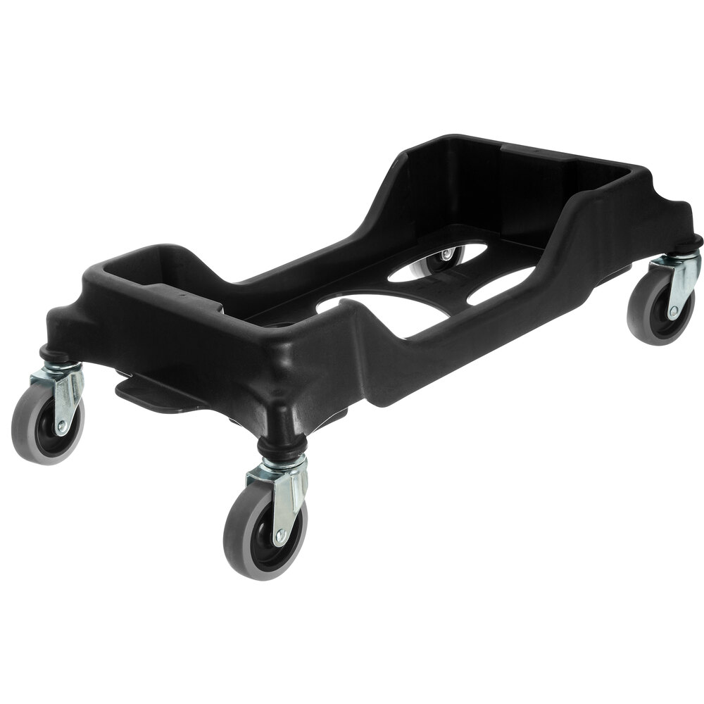 Carlisle 36921003 Trimline Black Slim Trash Can Dolly