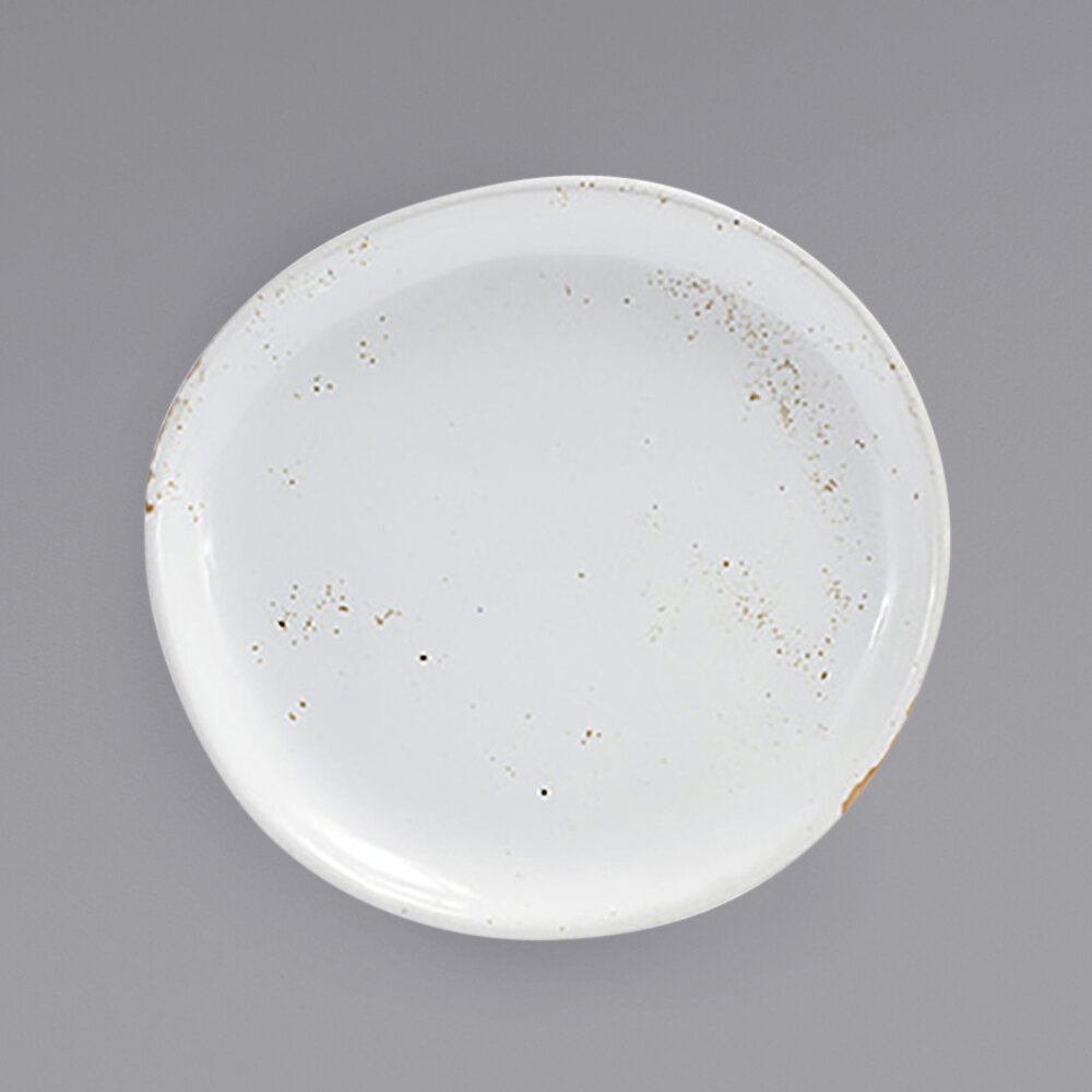 Front of the House DAP082BEP23 Artefact 6" Ash Porcelain Plate - 12/Case