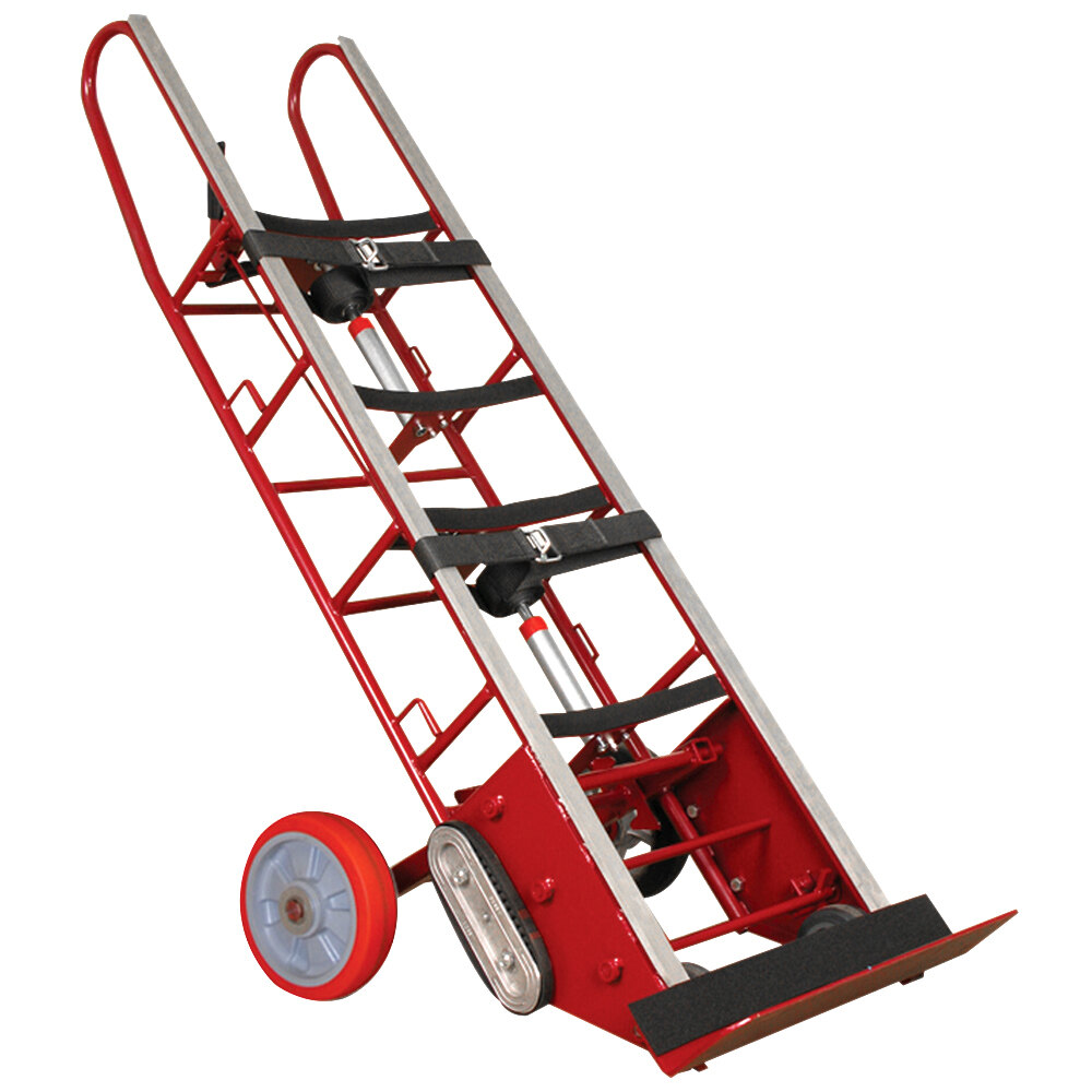 Wesco Industrial Products 1,800 lb. 27" x 17" x 72" Heavy-Duty Appliance Hand Truck with 24" Nose Plate and Wheel Lock 230074