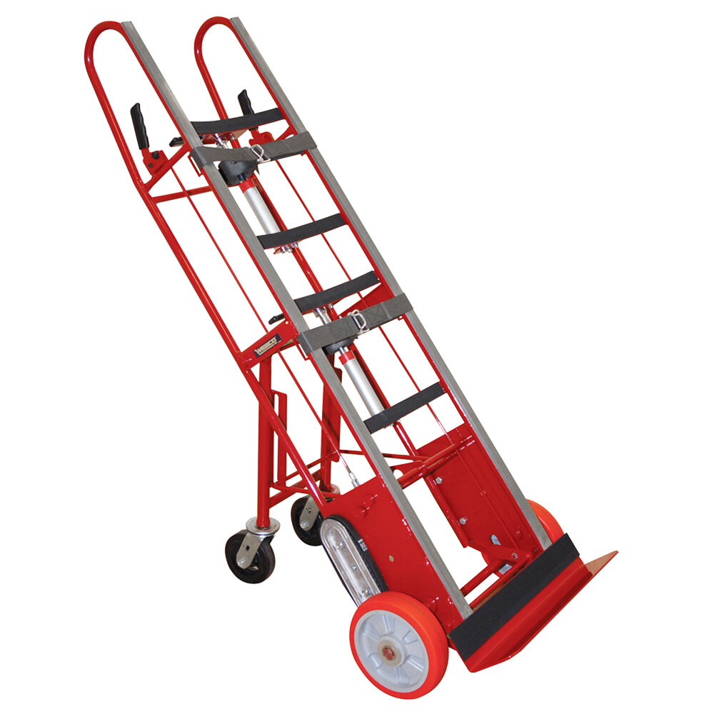 Wesco Industrial Products 1,800 lb. 27" x 16" x 72" Heavy-Duty Appliance Hand Truck with 24" Nose Plate and Swivel Casters 230076