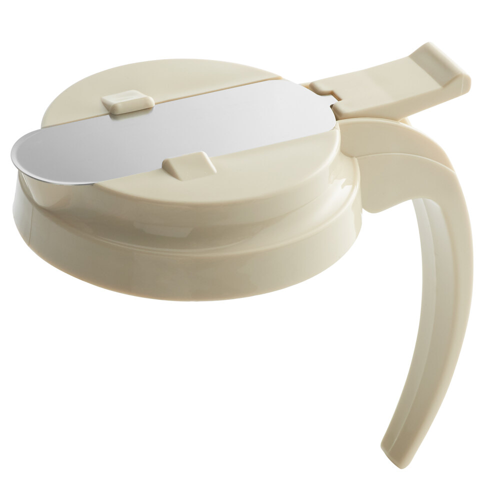 Vollrath 4748T-18 Dripcut® Almond Plastic Top for 48 and 64 oz. Syrup Servers