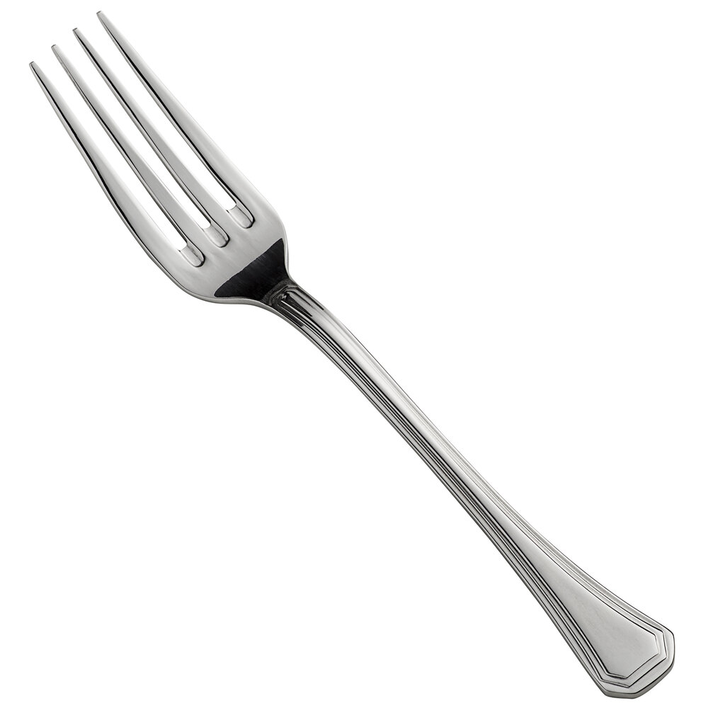 Libbey 511 030 High Society 7 1/8" 18/0 Stainless Steel Heavy Weight Utility / Dessert Fork - 36/Case