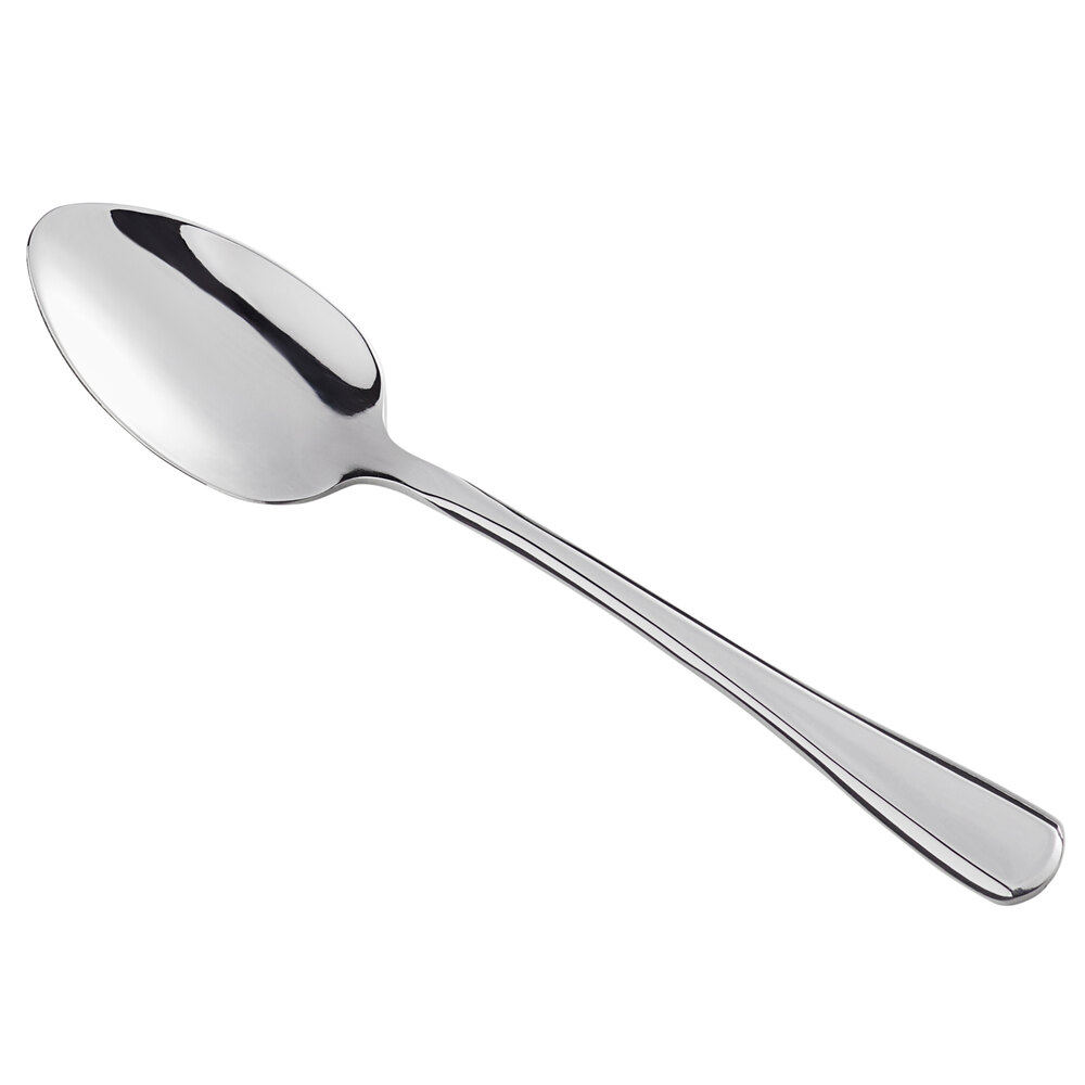 Libbey 304 007 Adrina 4 1/2" 18/0 Stainless Steel Heavy Weight Demitasse Spoon - 36/Case