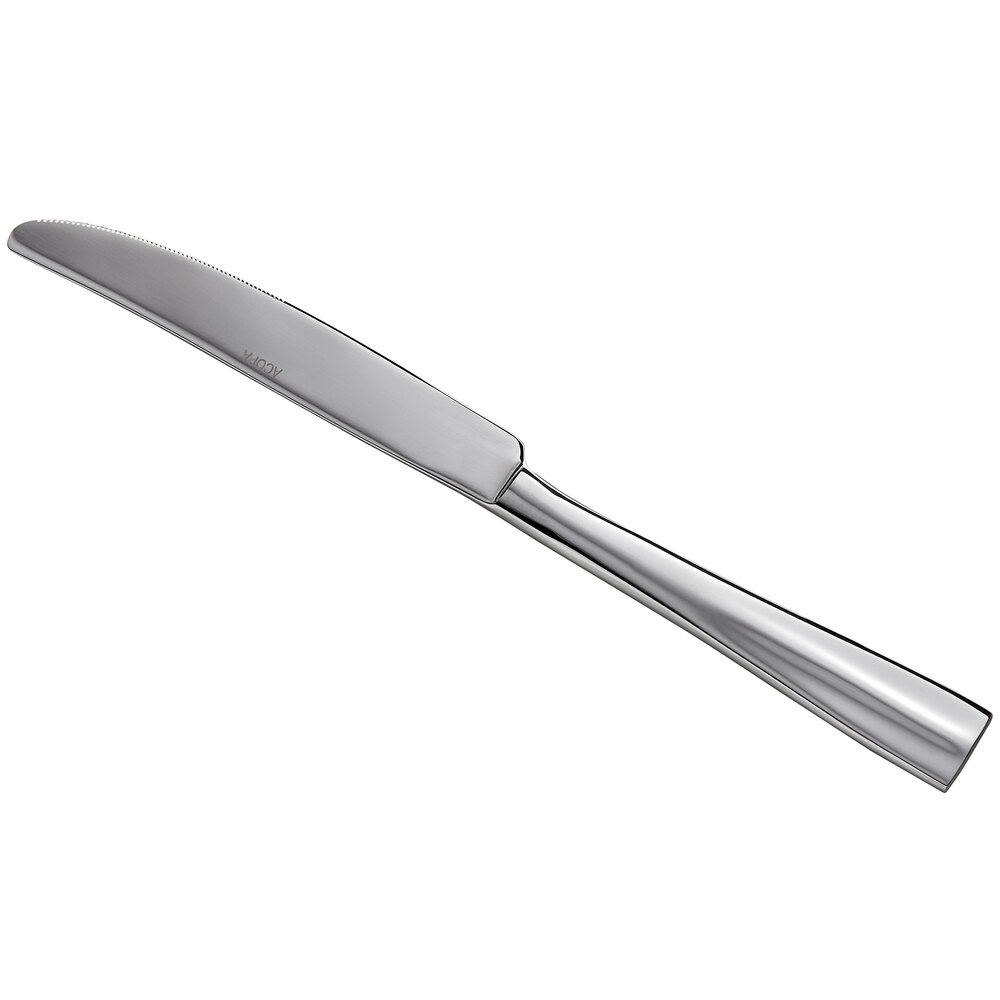 Acopa Ridge 9 7/16" Stainless Steel Heavy Weight Dinner Knife - 12/Case