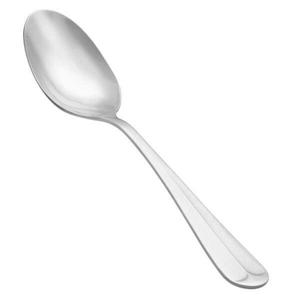 Vollrath 48101 Queen Anne 7" 18/0 Stainless Steel Heavy Weight Dessert Spoon - 12/Case