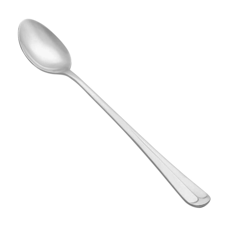 Vollrath 48103 Queen Anne 7 1/2" 18/0 Stainless Steel Heavy Weight Iced Tea Spoon - 12/Case