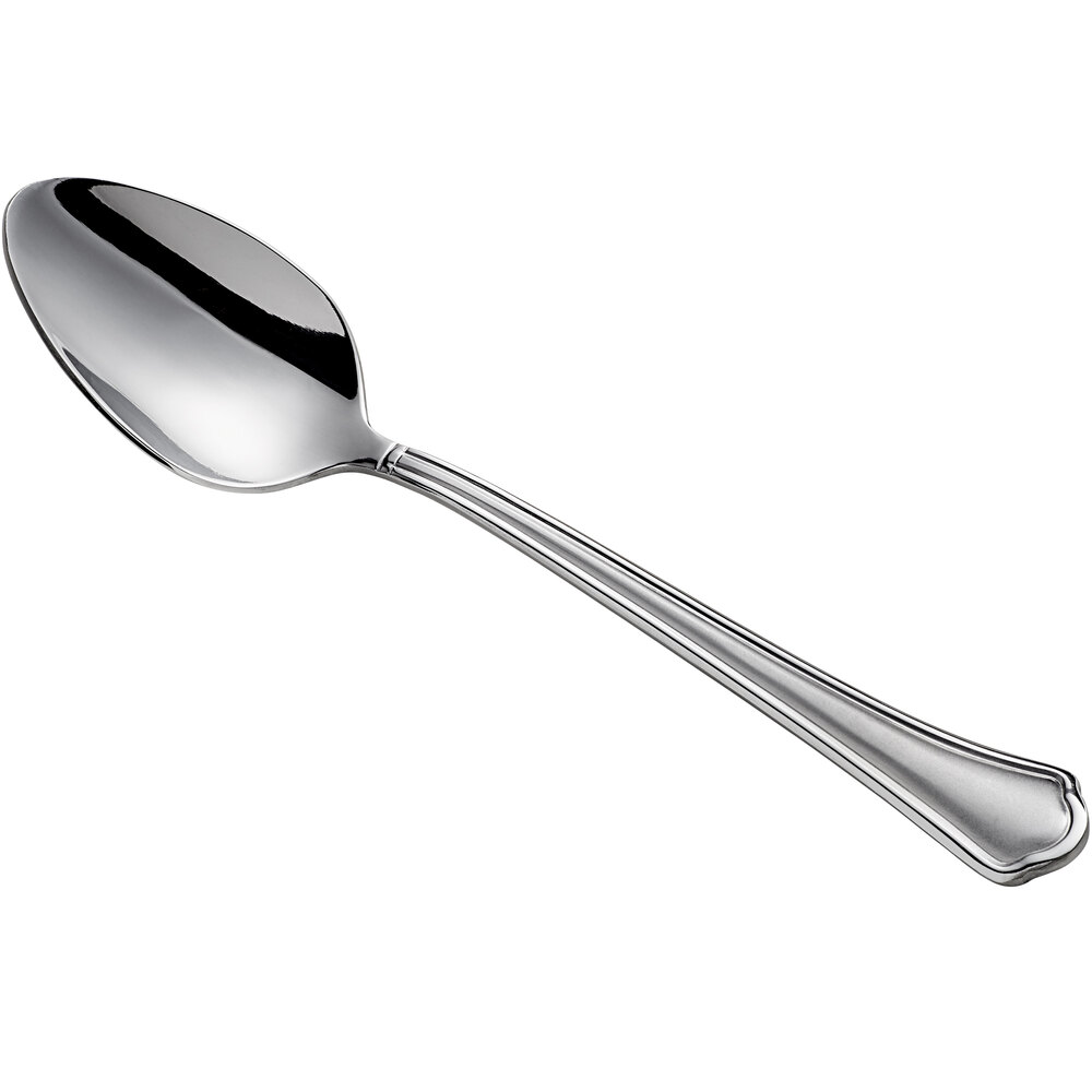 Acopa Sienna 7 1/4" 18/0 Stainless Steel Heavy Weight Dinner / Dessert Spoon - 12/Case