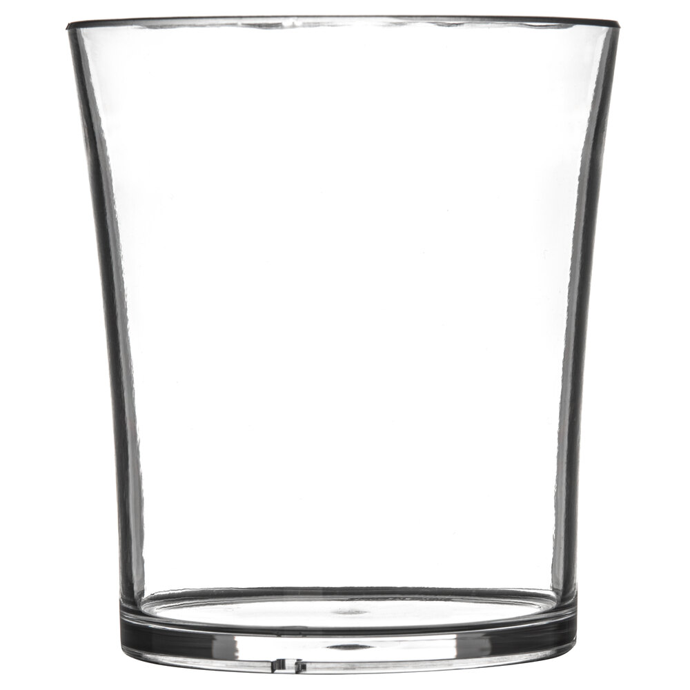 Carlisle 4362807 Liberty 8 oz. Plastic Rocks / Old Fashioned Glass - 6/Pack