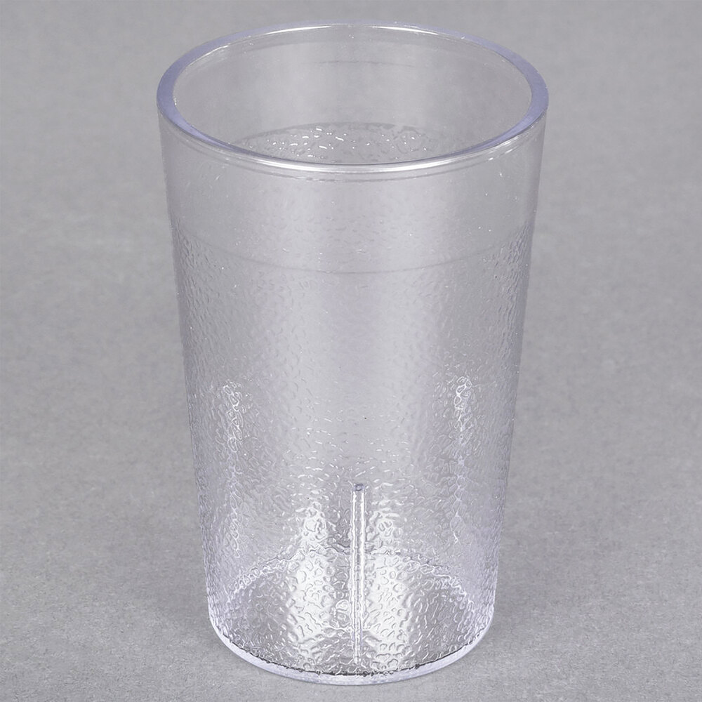 Carlisle 550107 Stackable 5 oz. Clear SAN Plastic Tumbler - 6/Pack