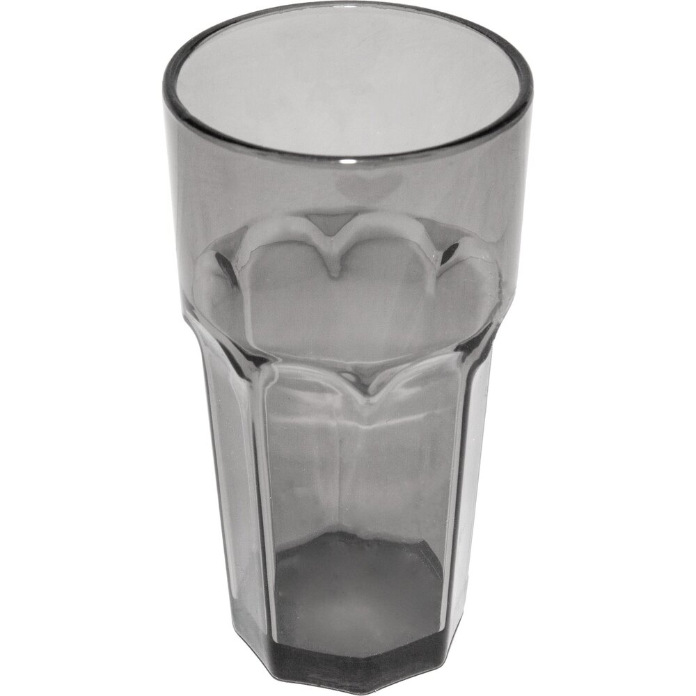 Carlisle 581818 Louis 18 oz. Smoke SAN Plastic Tumbler - 24/Case
