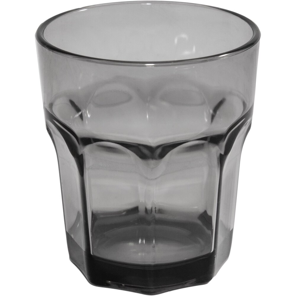 Carlisle 581218 Louis 12 oz. Smoke SAN Plastic Tumbler - 24/Case