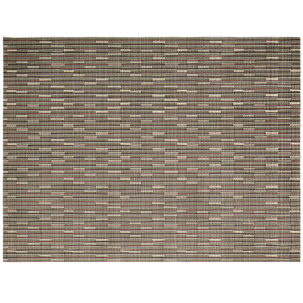 Front of the House XPM031MUV83 Metroweave 16" x 12" Multi Urban Woven Vinyl Rectangle Placemat - 12/Pack
