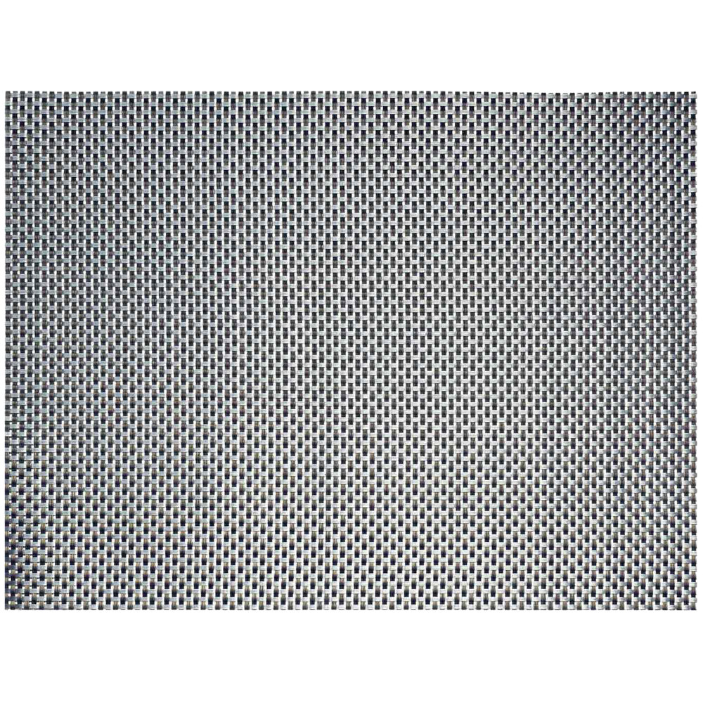 Front of the House XPM081ESV83 Metroweave 16" x 12" Cocoa Basketweave Woven Vinyl Rectangle Placemat - 12/Pack