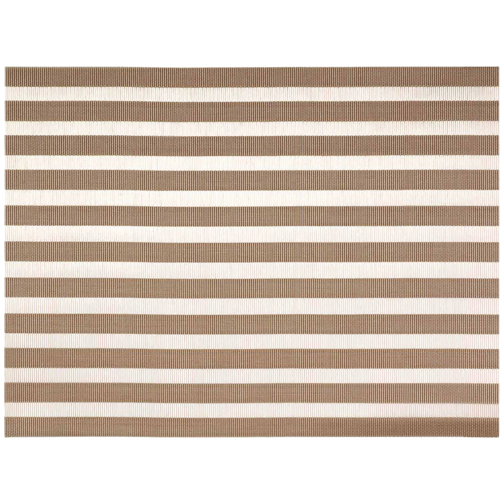 Front of the House XPM103COV83 Metroweave 16" x 12" Copper Nautical Woven Vinyl Rectangle Placemat - 12/Pack
