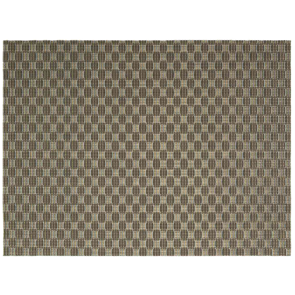 Front of the House XPM083GOV83 Metroweave 16" x 12" Bronze Honeycomb Woven Vinyl Rectangle Placemat - 12/Pack