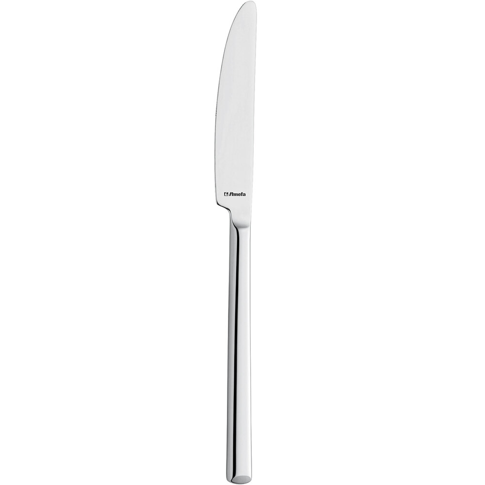 Amefa 117000B000305 Metropole 8 7/8" 18/10 Stainless Steel Extra Heavy Weight Table Knife - 12/Pack