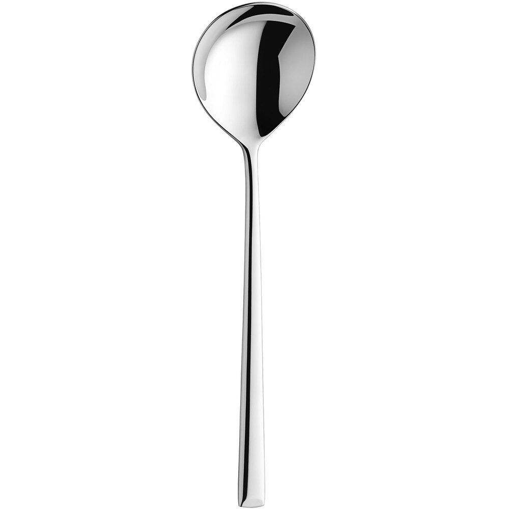 Amefa 117000B000350 Metropole 7 7/16" 18/10 Stainless Steel Extra Heavy Weight Bouillon Spoon - 12/Pack