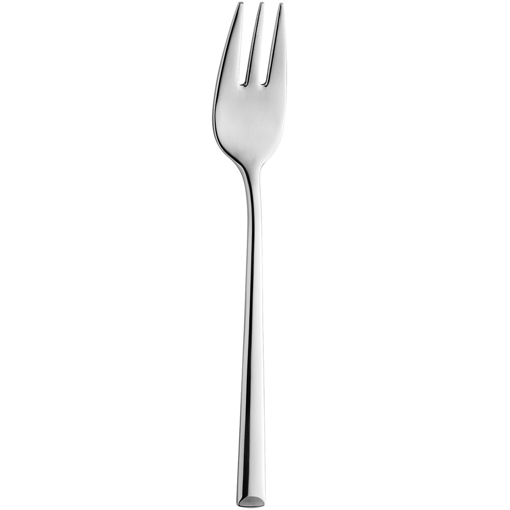 Amefa 117000B000390 Metropole 5 3/4" 18/10 Stainless Steel Extra Heavy Weight Cake / Cocktail Fork - 12/Pack