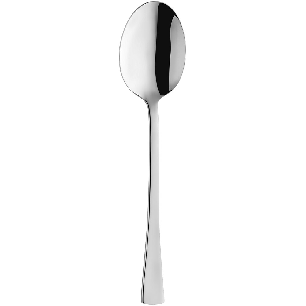 Amefa 182400B000345 Atlantic 7 1/16" 18/10 Stainless Steel Extra Heavy Weight Dessert Spoon - 12/Pack