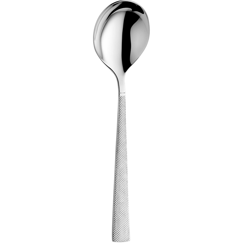 Amefa 801000B000350 Jewel 7" 18/10 Stainless Steel Extra Heavy Weight Bouillon Spoon - 12/Pack