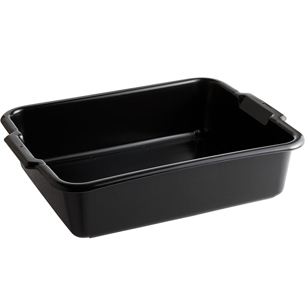 Vollrath 52622 Signature 20" x 17" x 5" Black High Density Polyethylene Bus Tub