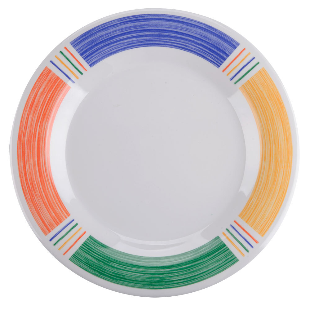 GET WP-10-BA 10 1/2" Diamond Barcelona Wide Rim Plate - 12/Case