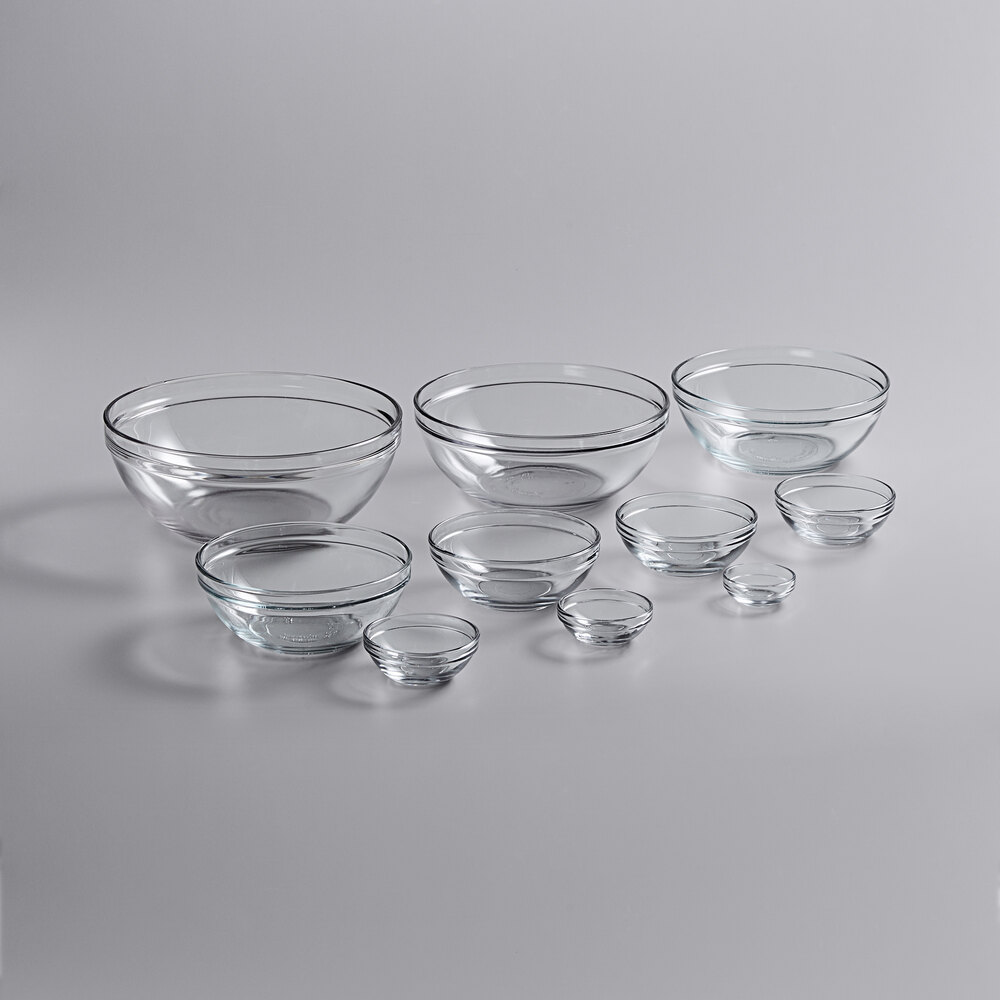 Anchor Hocking 82665AHG17 10-Piece Glass Mixing Bowl Set - 10/Set