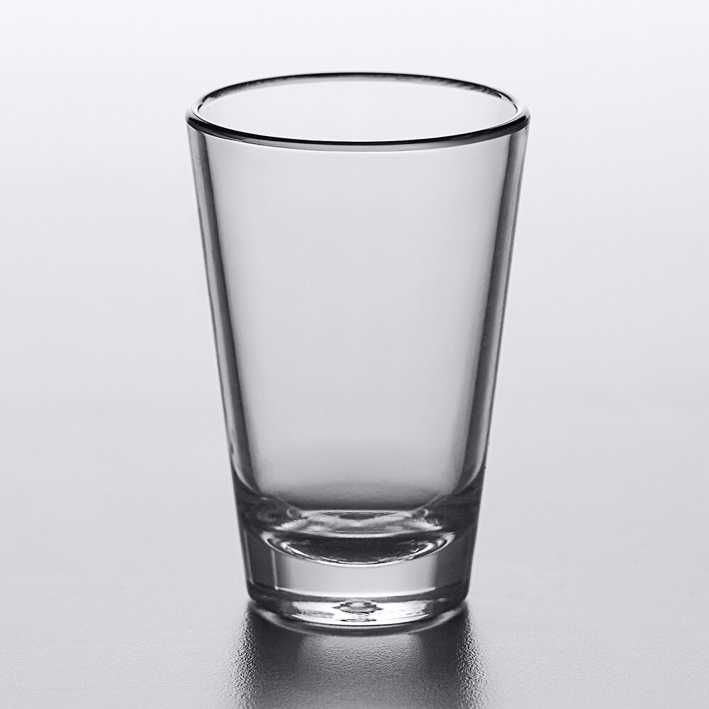 Carlisle 560307 Alibi 2.9 oz. SAN Plastic Shooter / Dessert Shot Glass - 6/Pack