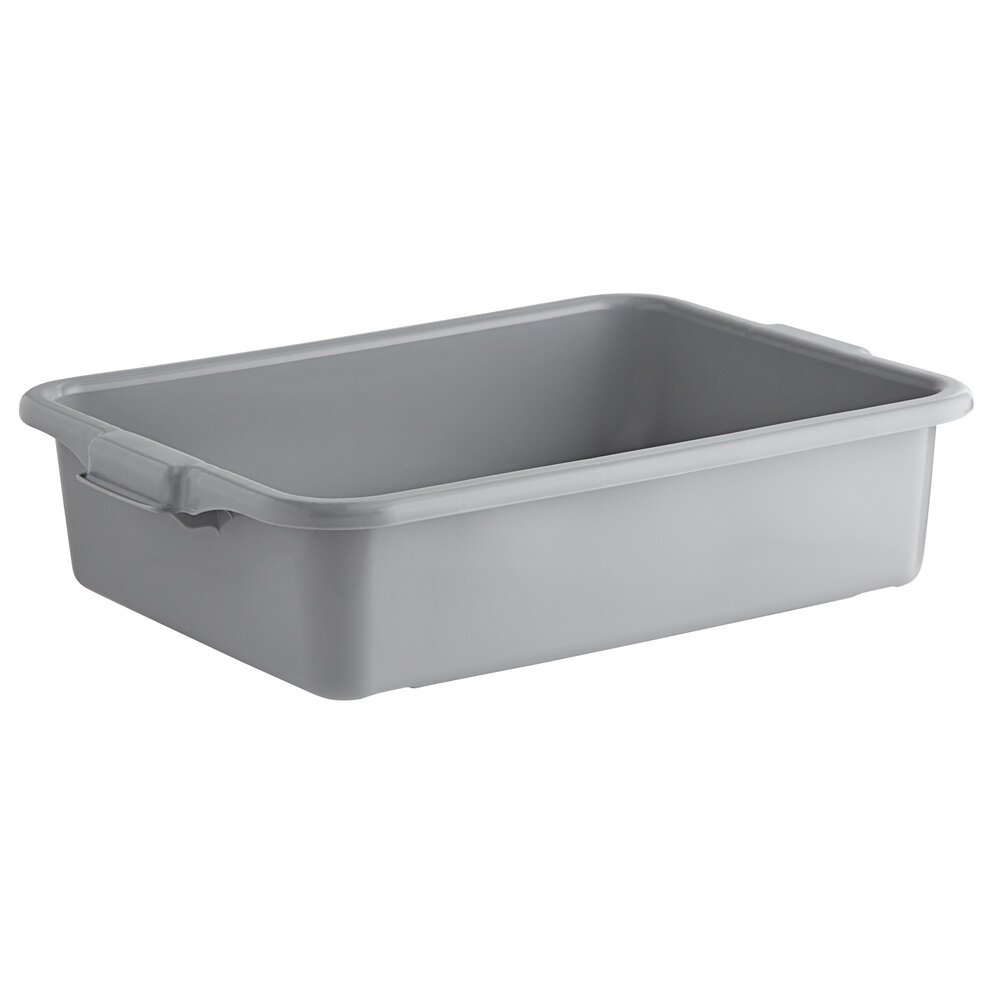 Vollrath 1521-31 Traex® 20" x 15" x 5" Gray High Density Polyethylene Bus Tub